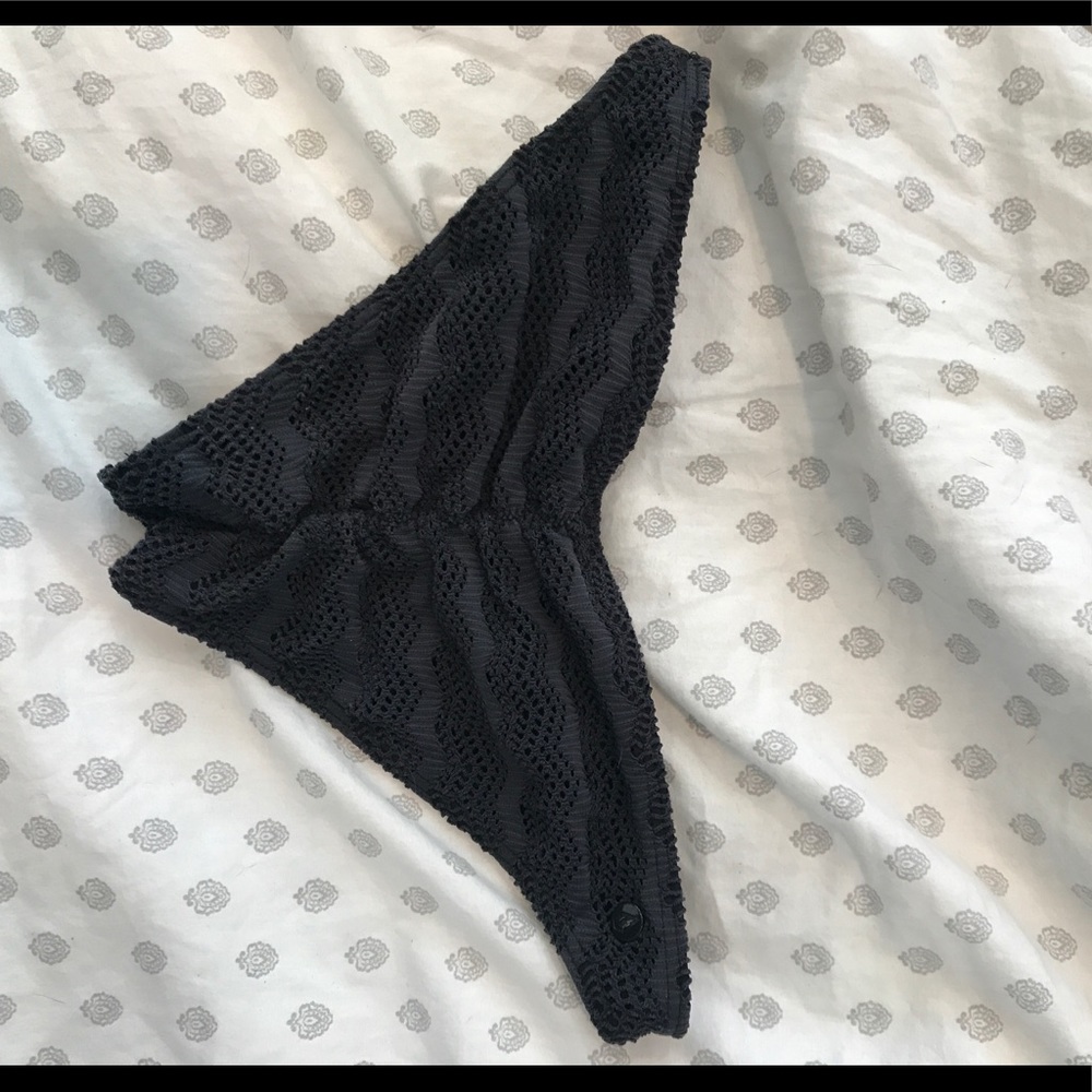 Volcom Cheeky black bikini bottoms